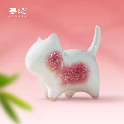 圣诞礼物可爱桃花猫生日礼物女生