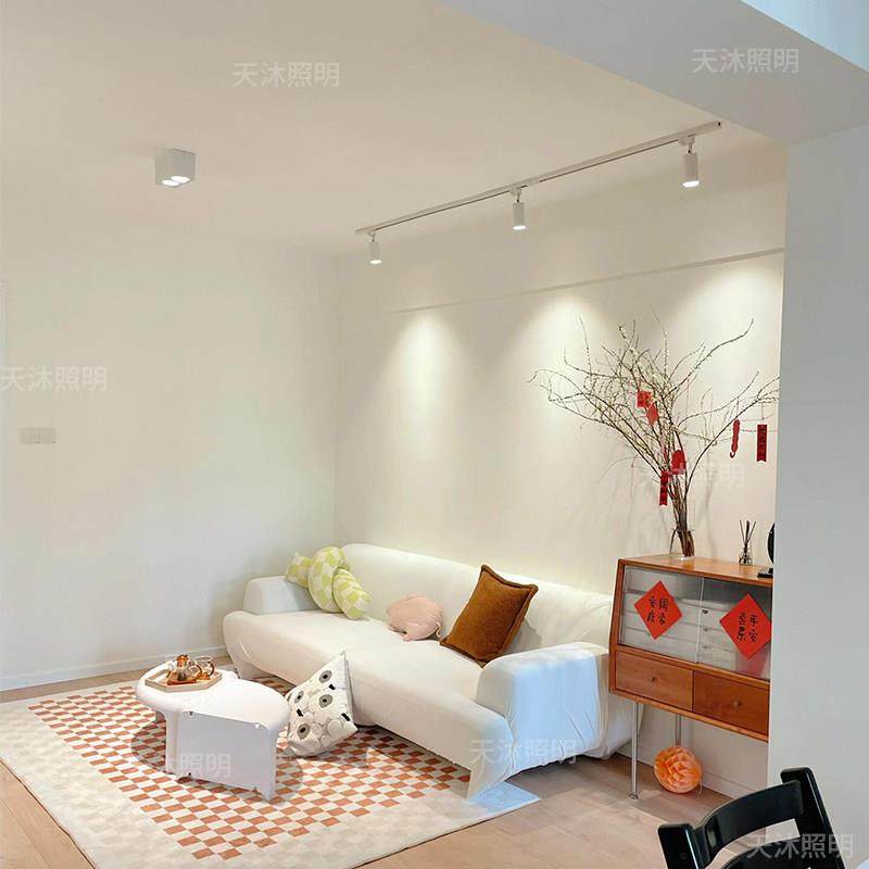 轨道灯LED射灯明装客厅背景墙家用三色深防眩小山丘无主灯滑轨灯,家装灯饰光源,轨道灯,淘宝优惠券,粉丝福利购,淘宝优惠卷