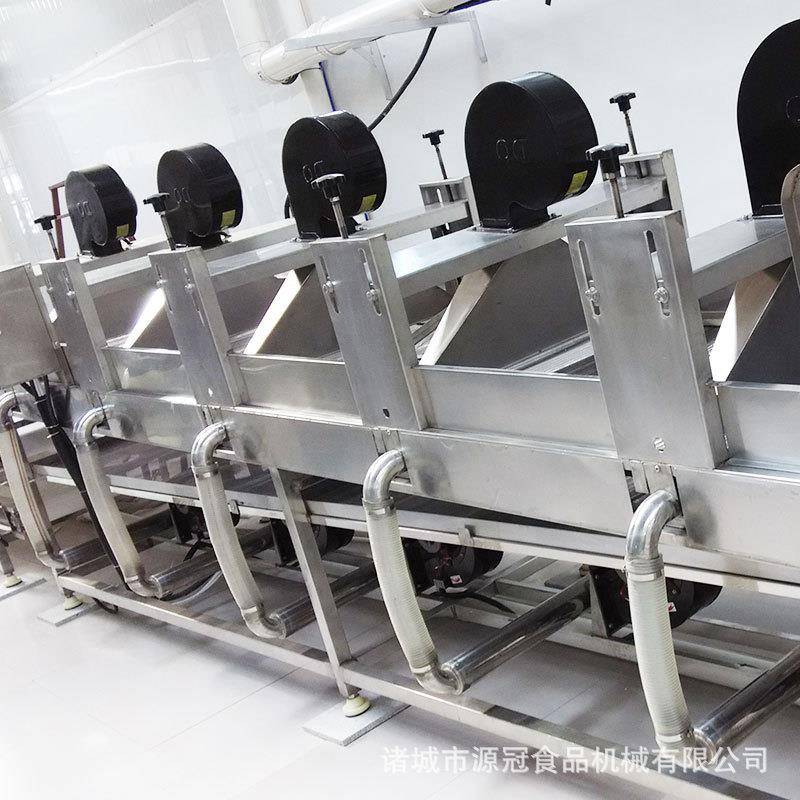 翻转式果蔬风干机连续式软包装袋风干沥水设备强流风自动吹干