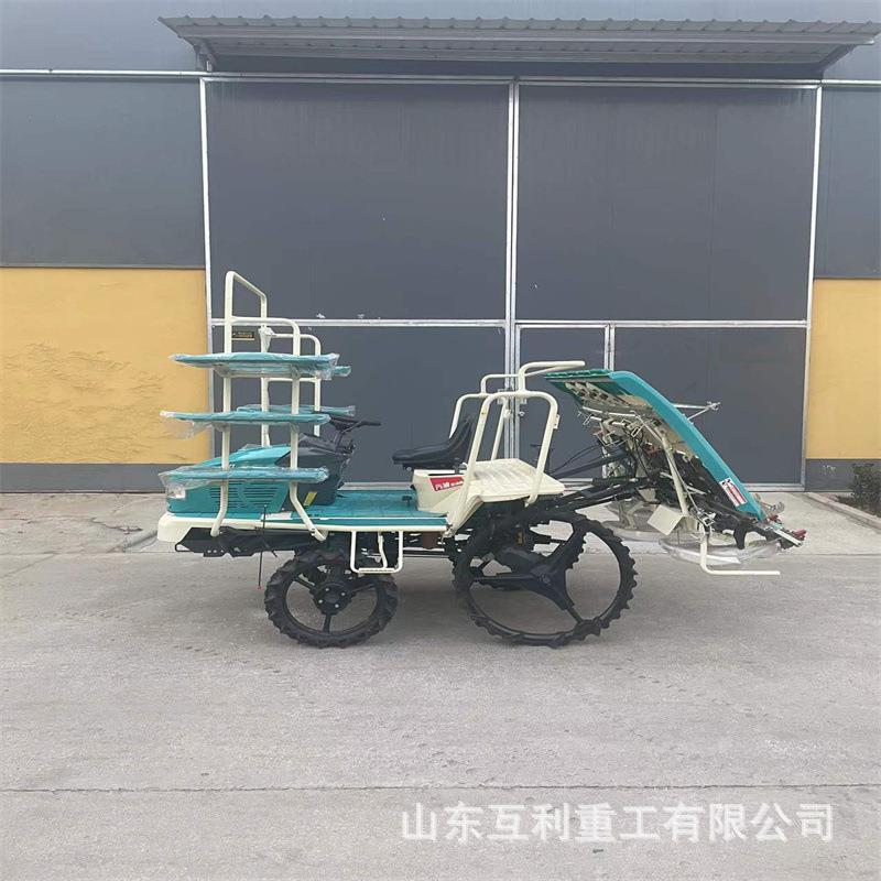 汽油款高低速可调乘坐式6行水稻插秧机 农用小型水稻种植机栽苗机