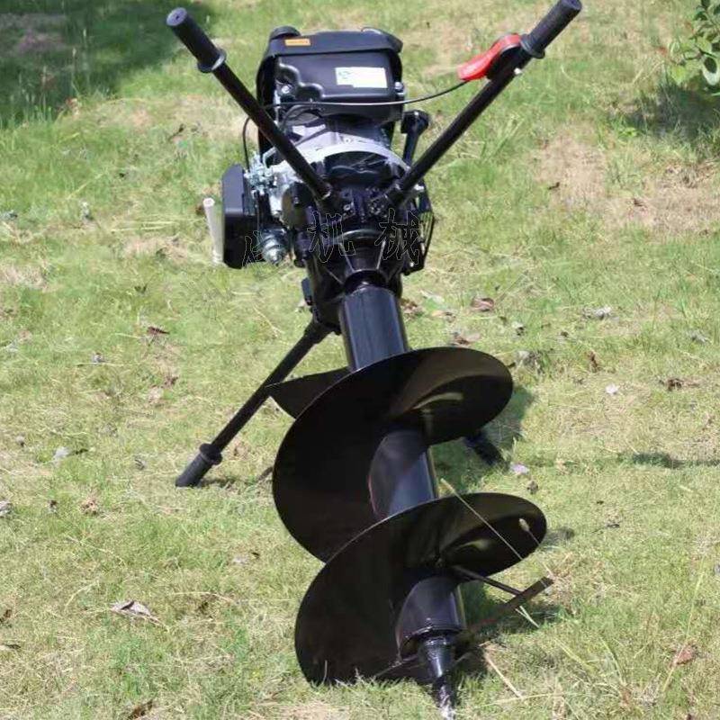 立柱定值机 地钻挖坑机 小型种植机 大功率两冲汽油钻地机 钻冰机
