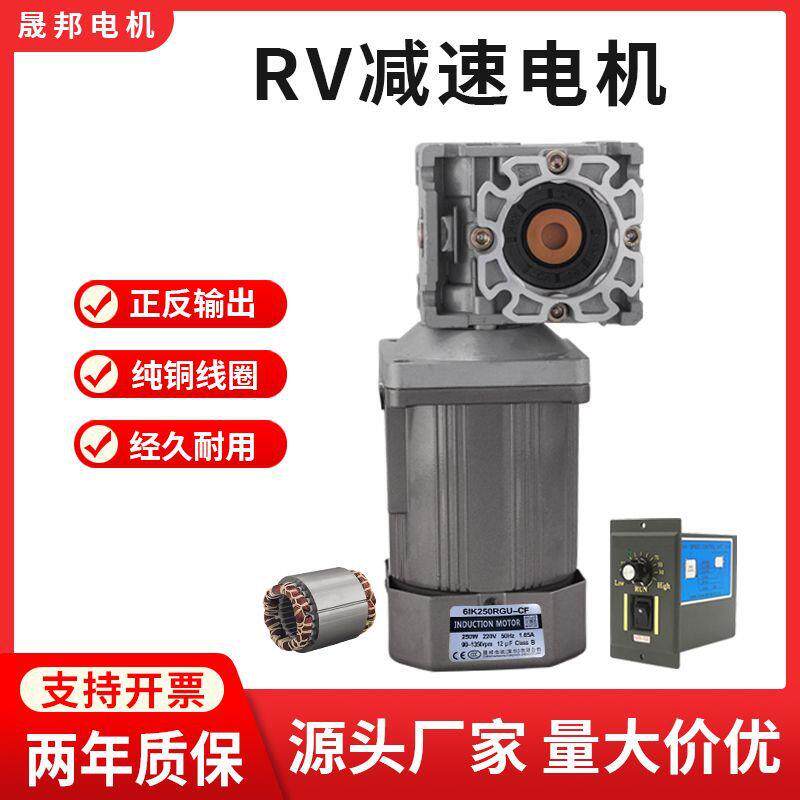 变速RV30小型涡轮小电机智能自动化专用40W-250w25调速电机