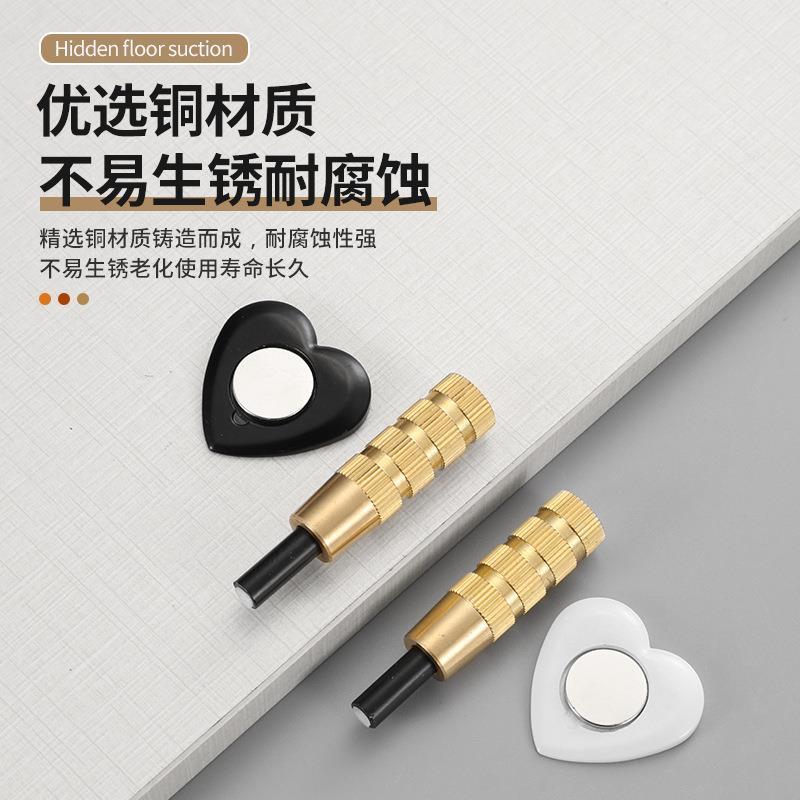 隐形地吸门阻门挡防撞阻门器隐藏式吸门器强磁嵌入式暗藏地装门吸