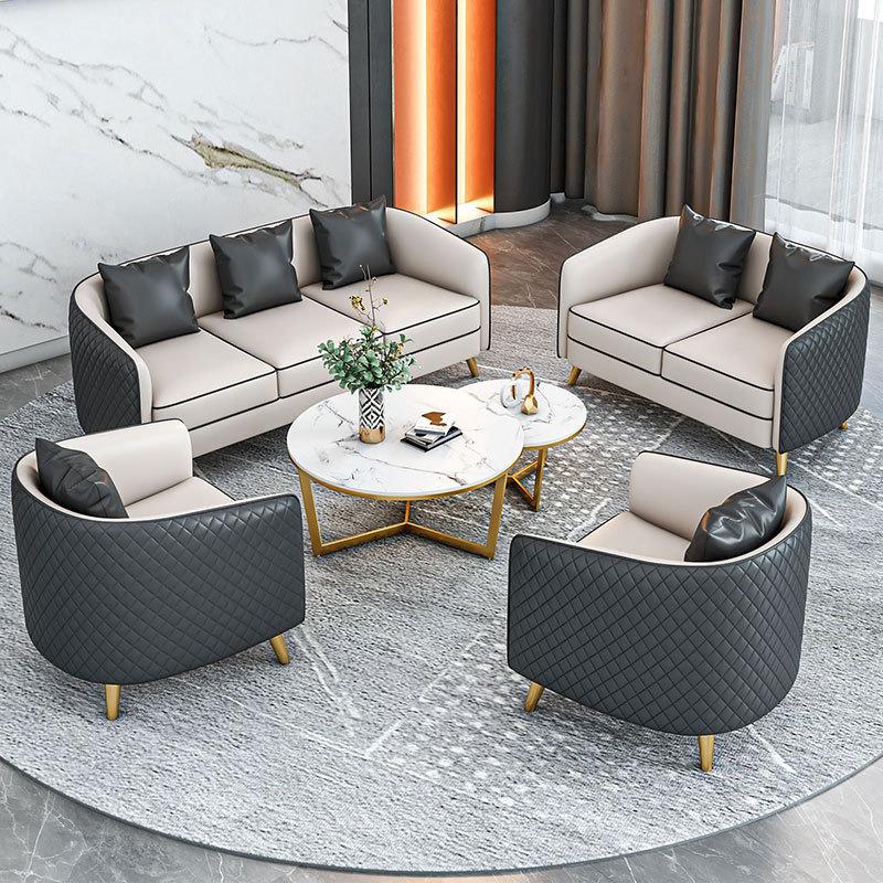 售楼处洽谈沙发轻奢简约酒店大堂办公室接待室休息区桌椅沙发