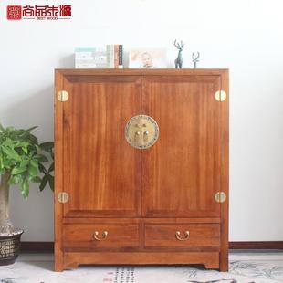 实木衣柜简约双门香樟木儿童收纳储物整装 新中式 现代家用卧室衣橱