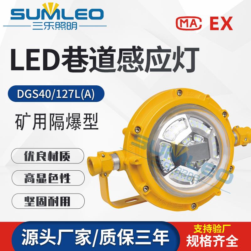 DGS40/127L(A)矿用隔爆型LED巷道感应灯圆形LED照明灯IP6540w