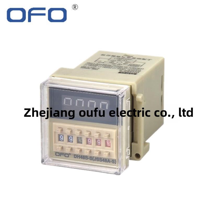 正品欧富 DH48S-S 1Z 2Z数显时间继电器 JSS48A-S 循环时间继电器