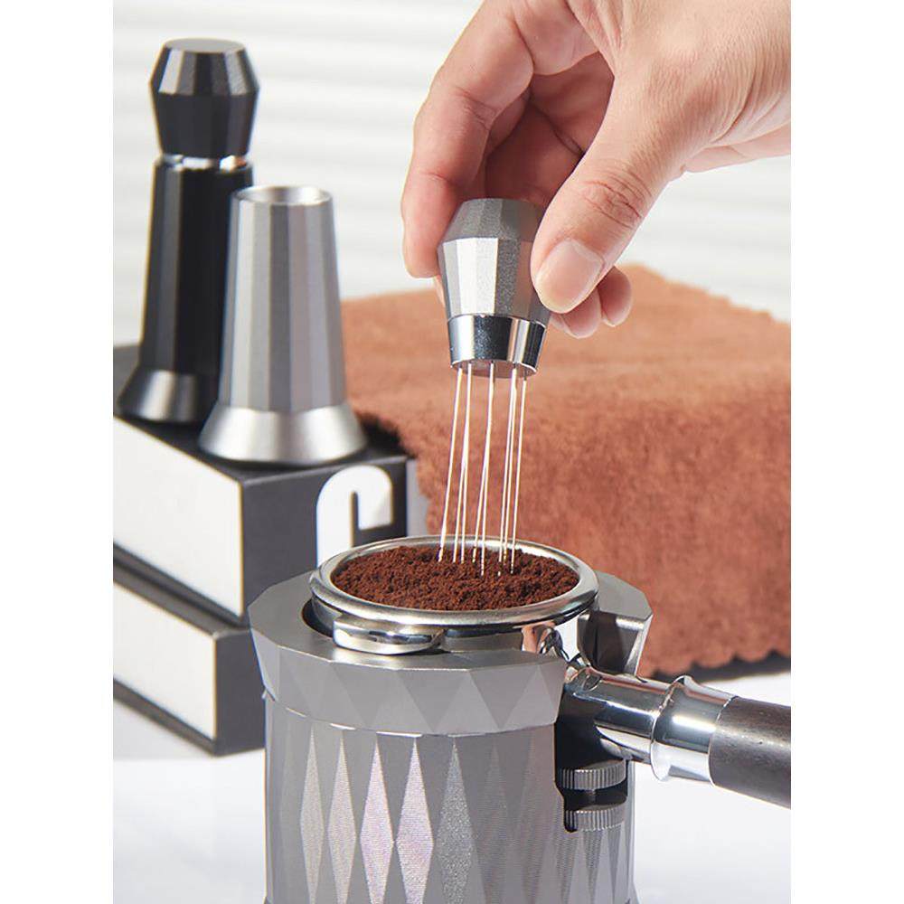 新款带底座304不锈钢散粉针布粉针咖啡结块打散散粉器黑色灰色wdt,餐饮具,配套器具,淘宝优惠券,粉丝福利购,淘宝优惠卷