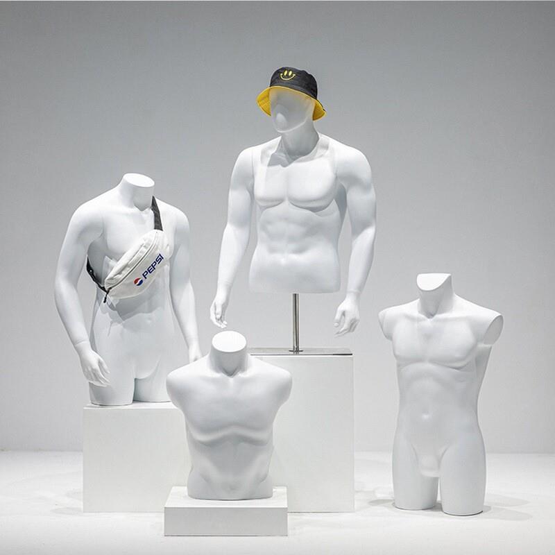 模特道具男上半身内衣裤人台模特架子服装店橱窗全身假人体展示架