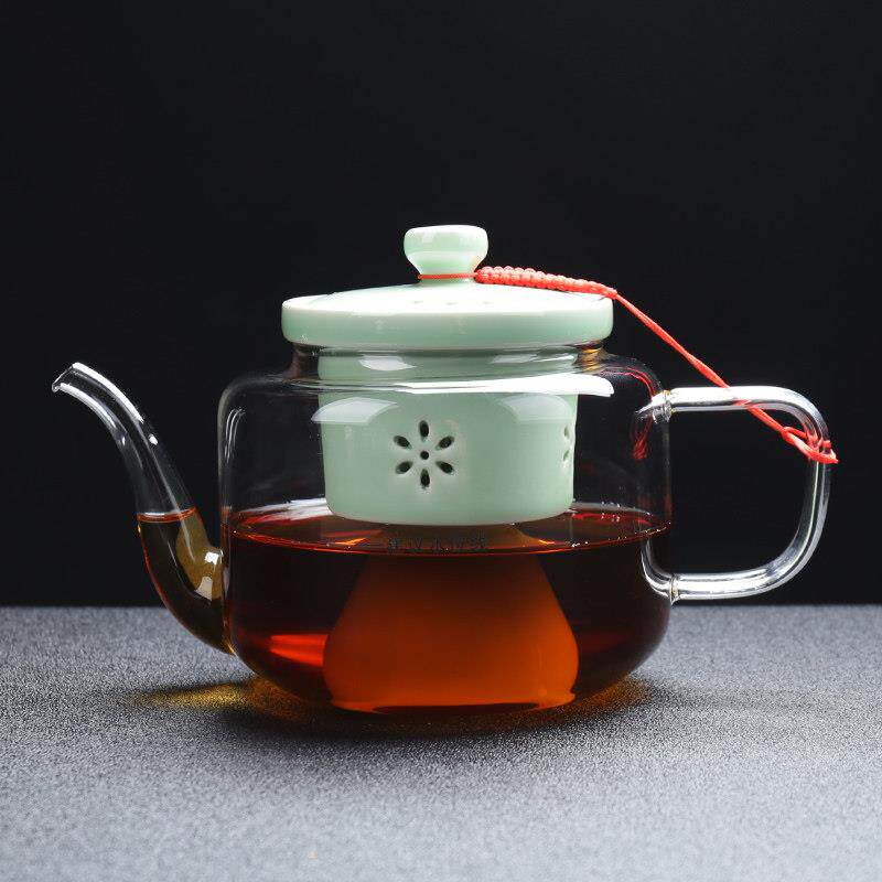 煮茶器玻璃家用煮茶壶黑晶炉煮茶炉白茶蒸茶器蒸汽耐热蒸茶壶套组