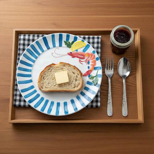 ins风陶瓷甜点蛋糕碟西餐家用菜盘子精致下午茶小盘子早餐燕麦盘