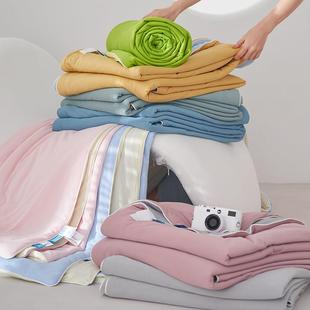 A类母婴级凉感冰淇淋空调被冰丝夏凉被可机洗被芯夏季 被子1.5 薄款