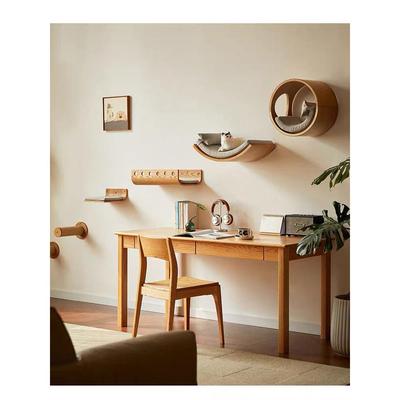 尖叫猫SCREAM阳台猫爬架墙壁式猫窝猫跳台墙上猫抓柱定制黑胡桃木