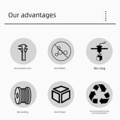 Neotex新时代3D打印机Pla彩虹色马卡龙迷你彩色耗材Fdm材料1.75mm