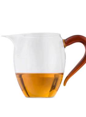 恒福正品 企鹅茶海琥珀色 茶道配件耐热玻璃公道杯 下单价格优惠