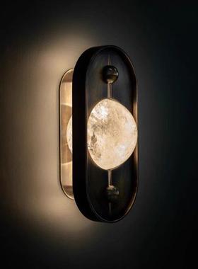 老钱风WALNUT法式水晶球壁灯意式轻奢复古客厅背景墙卧室床头灯