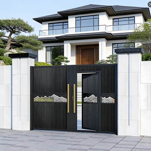 铝合金不锈钢铁艺庭院门别墅门农村自建房大门入户门花园门庄园门