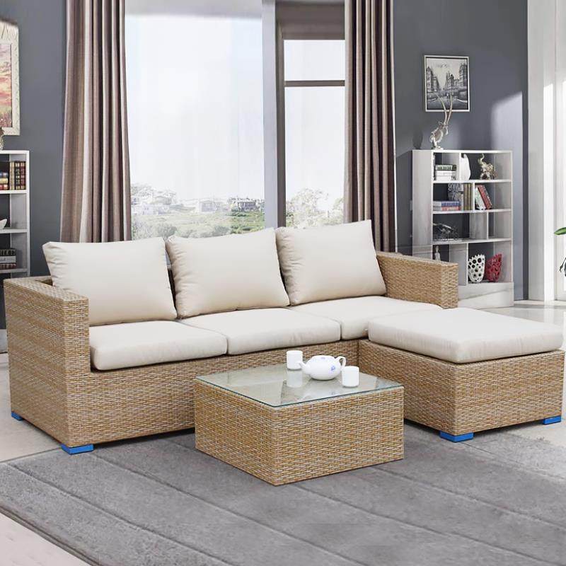 户外沙发组合藤椅花园藤编沙发防雨防晒民宿庭院户外休闲懒人沙发,住宅家具,户外沙发,淘宝优惠券,粉丝福利购,淘宝优惠卷