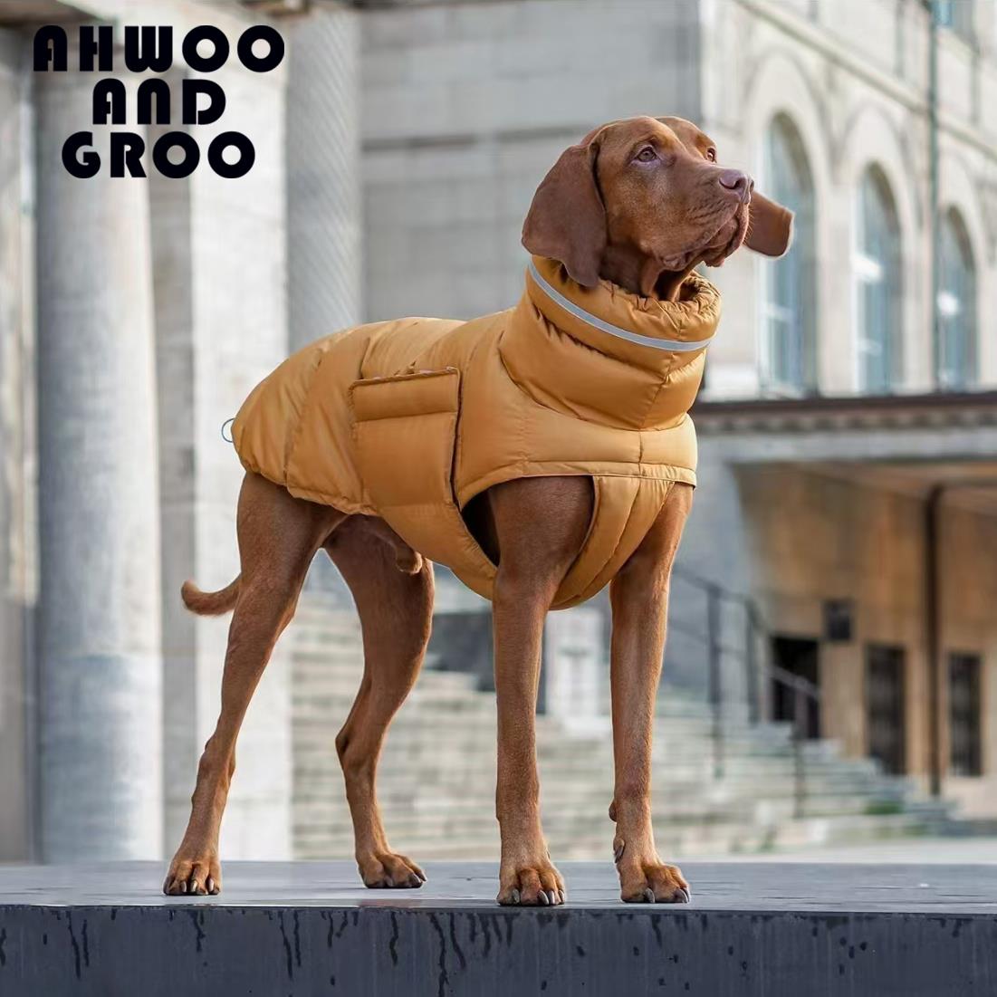 狗狗棉衣灵缇犬惠比特秋冬加厚保暖防水防风雪马甲魏玛杜宾棉服