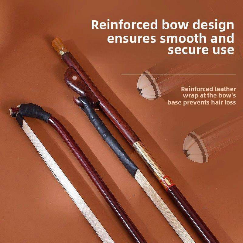 演奏级二胡弓子 弓毛真马尾高档专业紫檀弓鱼 天然马尾弓厂家直销