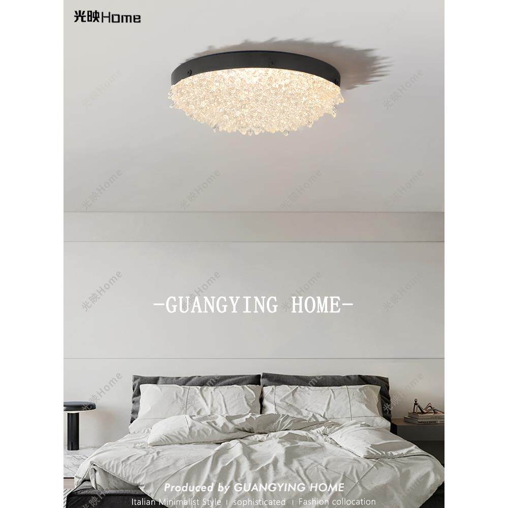 意式极简卧室吸顶灯现代简约轻奢高级感设计师款房间衣帽间阳台灯