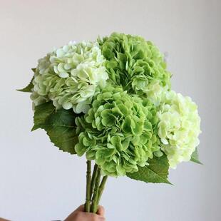手感保湿绣球花彷真花高档客厅摆件餐桌装饰假花拍照道具彷生花束