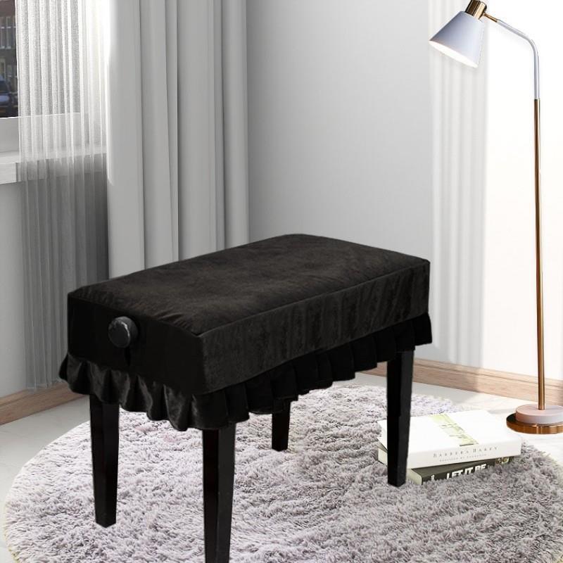 日本金丝绒钢琴凳套罩钢琴凳脚套单人凳罩双人凳罩套升降凳罩