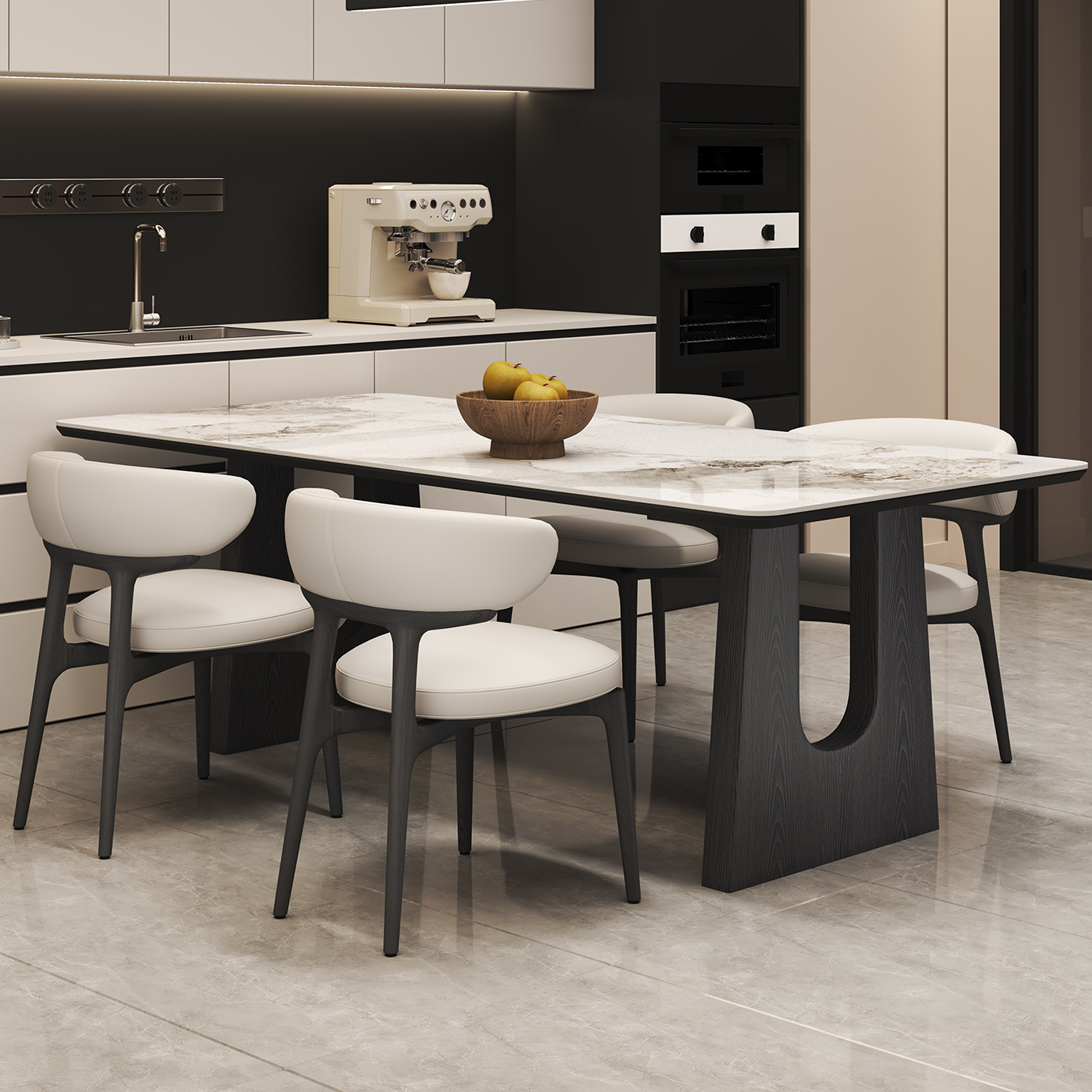 2025年新款经济型小户型岩板餐桌