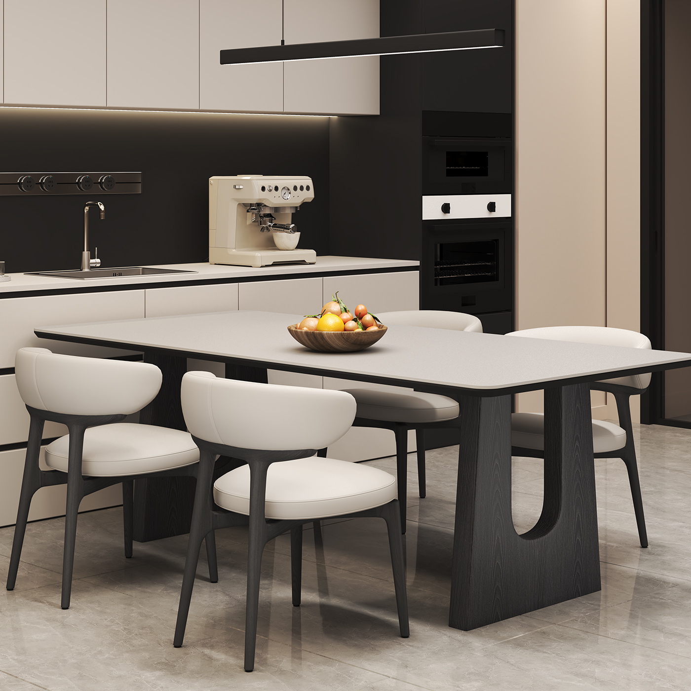 2025年新款经济型小户型岩板餐桌