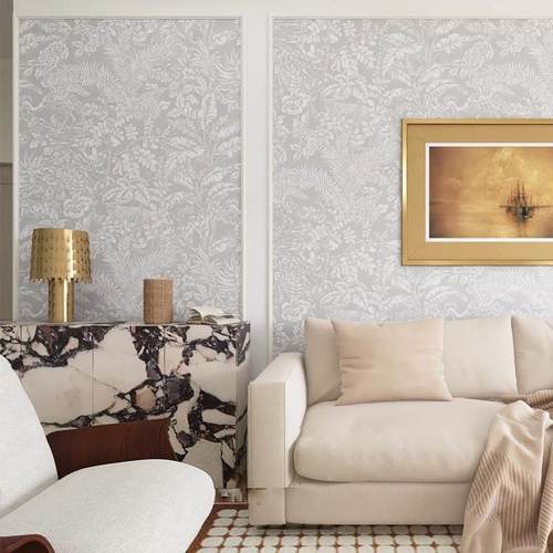 法式复古中世纪丛林动物墙布电视背景墙卧室壁纸酒店民宿定制壁画