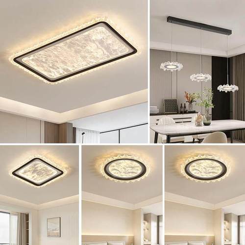 客厅灯吸顶灯意式轻奢高级感现代简约大气全光谱护眼卧室餐厅灯具