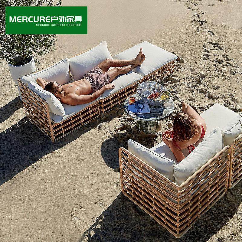 户外藤编沙发庭院露台阳台休闲 露天花园民宿客厅防水室外竹沙发,住宅家具,户外沙发,淘宝优惠券,粉丝福利购,淘宝优惠卷