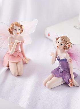 创意家居花仙子摆件办公桌面装饰品车载娃娃送闺蜜女生日情人礼物