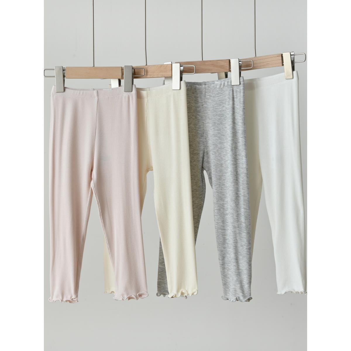 170大童 儿童纯色莫代尔打底裤 女童弹力修身七分裤 中小童可开裆