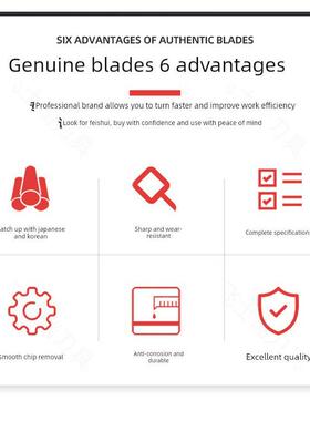 株洲飞士瑞单面大四方外圆数控刀片SNMM250924 250724-ER YBC252