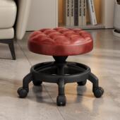 万向轮小凳子滑轮矮凳家用茶几小沙发带轮凳换鞋 凳可移动懒人圆凳