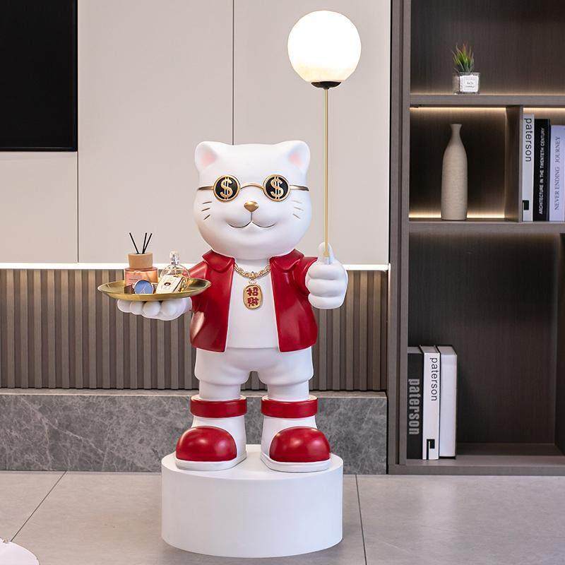 招财猫存钱罐客厅摆件大型落地轻奢家居玄关装饰乔迁新居开 业送,家居饰品,落地摆件,淘宝优惠券,粉丝福利购,淘宝优惠卷