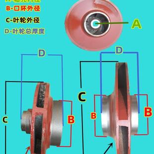 管道泵叶轮 7.5KW 15KW 增压泵水叶 清水离心泵叶片 4KW 3KW 11KW
