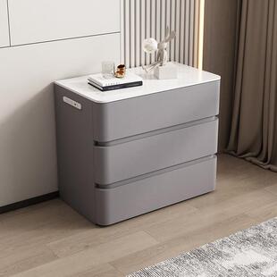 实木大床头柜现代简约2025新款高级家用卧室抽屉收纳置物三斗边柜