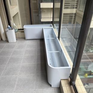 不锈钢花箱室内外阳台花槽定制楼顶露台庭院组合种植箱卡台阶直销