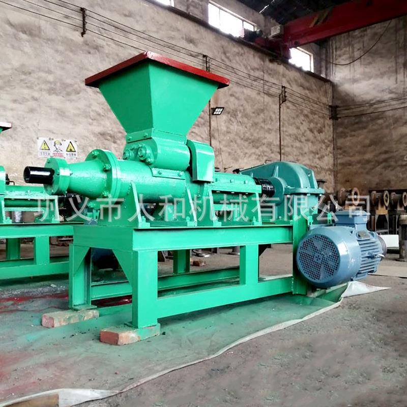 小型煤粉煤泥制棒机螺旋挤压碳粉成型机空心煤棒机挤煤机厂家