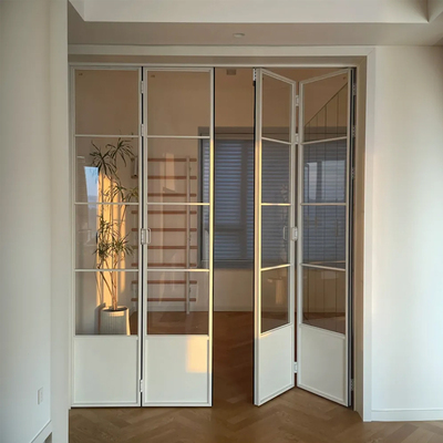 富柏图兰法式覆古折叠门厨房阳台窄边吊轮折叠玻璃门书房铝合金