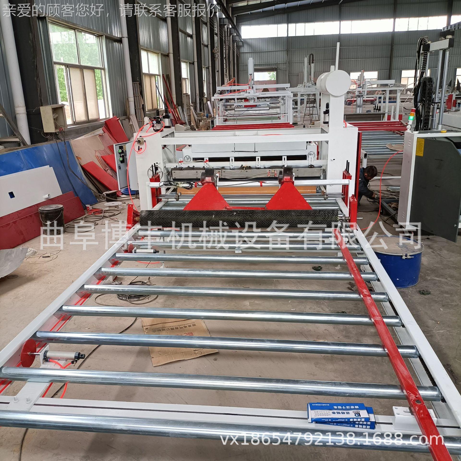 PV贴面机C木饰面平贴机 密聚板三氰胺纸涂胶度贴面 机免漆中纤板