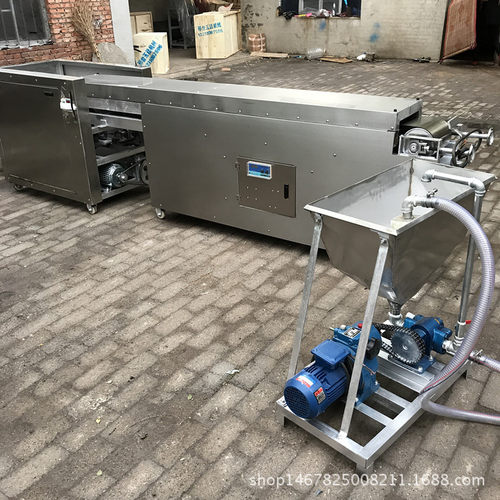 邢台玉廷大饼机流水线商用仿手工切饼丝成套设备新型全自动烙饼机