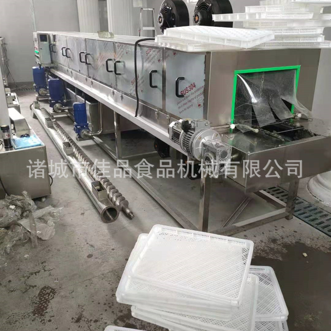 佳品 连续式垃圾筐清洗机 油污盘子清洗风干线 塑料网清洗机厂家