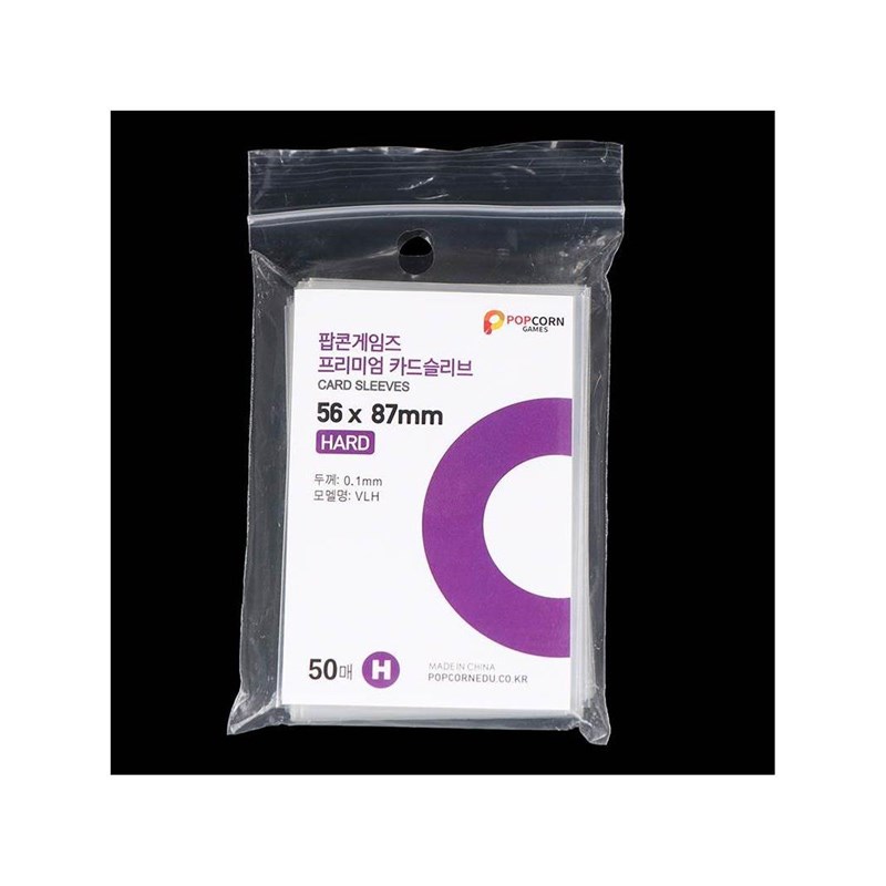 50pcs Korea Card Sleeves Clear AEcid Free CPP HARD 3 Inch Ph