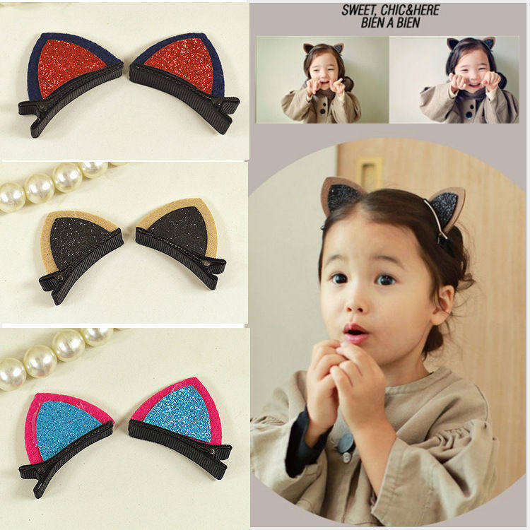 儿童发饰 全包布头饰版女童猫耳朵发夹顶夹 发卡子厂家直销,童装/婴儿装/亲子装,发饰,淘宝优惠券,粉丝福利购,淘宝优惠卷