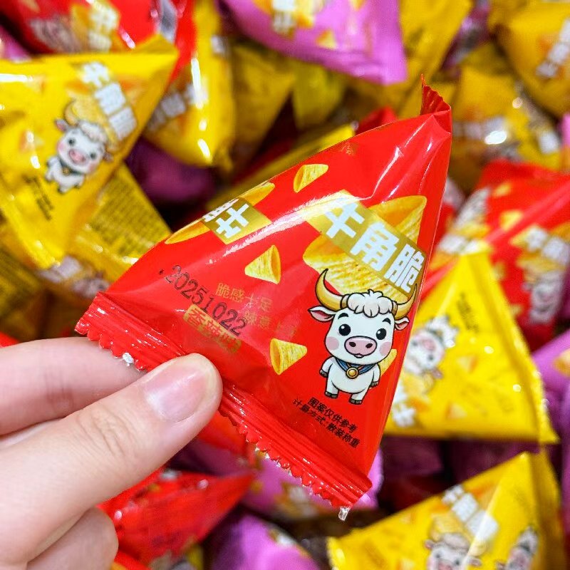 三角包牛角尖牛角酥锅巴薯片三角脆休闲膨化火锅网红小零食