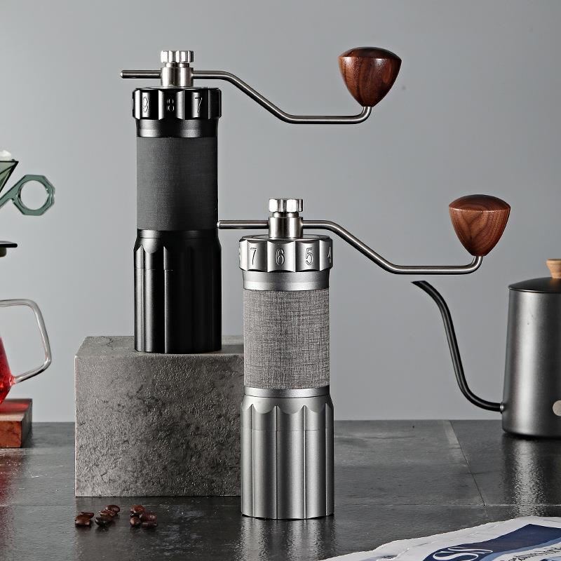 跨境十瓣花GC60 鬼齿锥刀手摇磨豆机咖啡豆手动研磨机手磨咖啡机