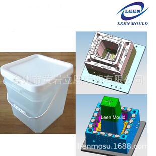 台州立恩专业制造塑料PP润滑油桶模具方形涂料桶模具
